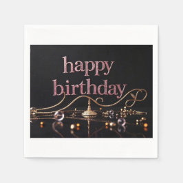 リッチピンク赤面贅沢なエレガント贅沢 スタンダードカクテルナプキン