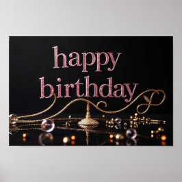 リッチピンク赤面贅沢なエレガント贅沢 ポスター