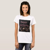リッチピンク赤面贅沢なエレガント贅沢 Tシャツ (正面フル)