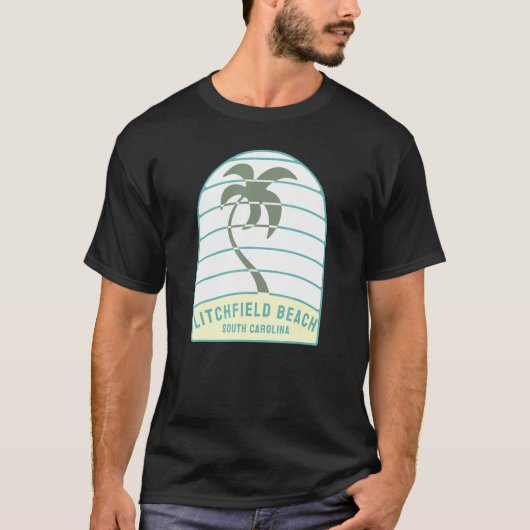 リッチフィールドビーチサウスカロライナPalm Tree Sc Vacat Tシャツ (正面)
