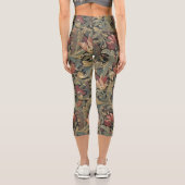 リッチフローラタペストリーブロケードアンティーククラシック カプリレギンス (裏面)