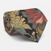 リッチフローラタペストリーブロケードアンティーククラシック ネクタイ (ロール)