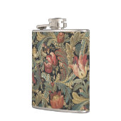 リッチフローラタペストリーブロケードアンティーククラシック フラスク (左)