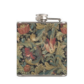 リッチフローラタペストリーブロケードアンティーククラシック フラスク (裏面)