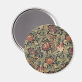 リッチフローラタペストリーブロケードアンティーククラシック マグネット (正面/裏面)