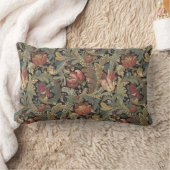 リッチフローラタペストリーブロケードアンティーククラシック ランバークッション (ブランケット)