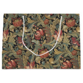 リッチフローラタペストリーブロケードアンティーククラシック ラージペーパーバッグ (正面)