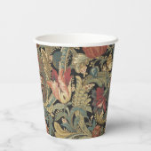 リッチフローラタペストリーブロケードアンティーククラシック 紙コップ (裏面)