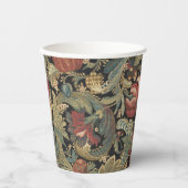 リッチフローラタペストリーブロケードアンティーククラシック 紙コップ (正面)