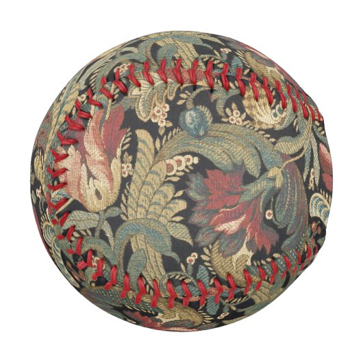 リッチフローラタペストリーブロケードアンティーククラシック 野球ボール (正面左)