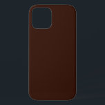 リッチブラウンの背景のカスタマイズ可能 iPhone 12ケース<br><div class="desc">自らスタイリッシュのカスタムまたは贈り物として豊かなチョコレートブラウン色の背景のすべての行事で印象を与える。クリックカスタマイズは文字エディタとイメージローダを使ってカスタマイズ、この製品を表示する"it!"ボタン上で。導入</div>