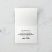 リッチブラウンウッド モダン カジュアル シンプル タイポグラフィ サンキューカード (内部)