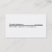 リッチブラックモノグラムスクエア 名刺 (裏面)