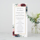 リッチブルガンディレッド赤面ブルーバラフローラ結婚ズ プログラム (スタンド正面)