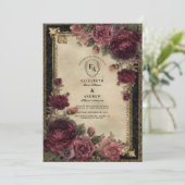 リッチブルゴーニュの華やかなバロック様式の庭園 招待状 (スタンド正面)