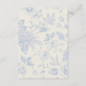 リッチブルーフランスのフローラトワールフローラ エンクロージャーカード (裏面)