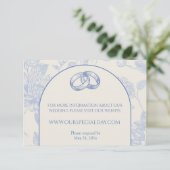 リッチブルーフランスのフローラトワールフローラ エンクロージャーカード (スタンド正面)