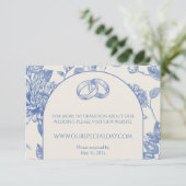 リッチブルーフランスのフローラトワールフローラ エンクロージャーカード (スタンド正面)