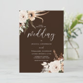 リッチボホ花模様秋秋夏結婚ズ 招待状 (スタンド正面)