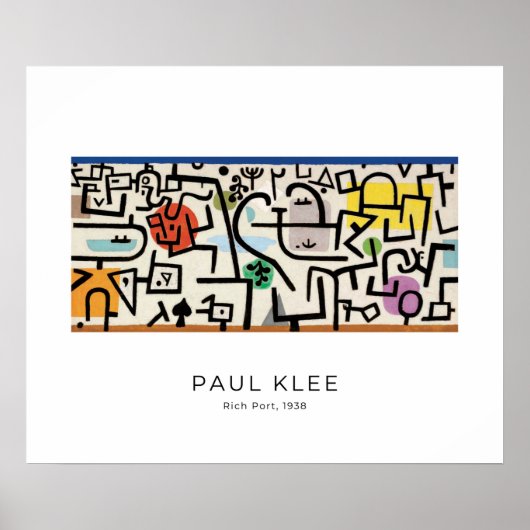 リッチポート抽象芸術モダンファインアート ポスター (正面)