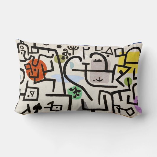 リッチポート(旅行写真、1938) by Paul Klee ランバークッション (裏面)