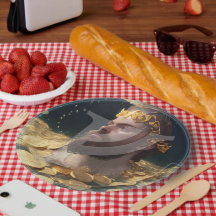 リッチマンルーン紙プレート |フェオフェフバイキングアングロ