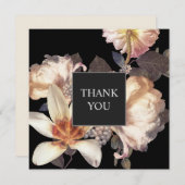リッチムーディエレガントーフローラスクエア サンキューカード (正面/裏面)