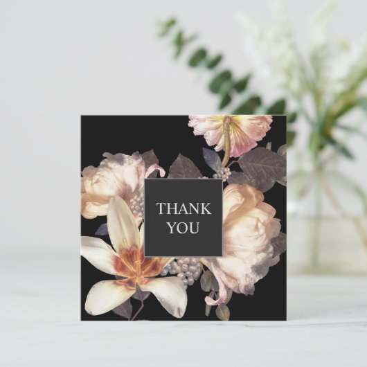 リッチムーディエレガントーフローラスクエア サンキューカード (スタンド正面)