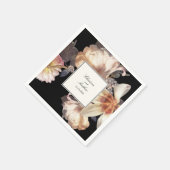 リッチムーディフローラエレガントな結婚式 スタンダードカクテルナプキン (角)