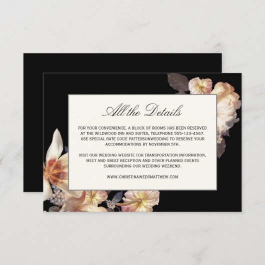 リッチムーディ結婚ーフローラ詳細 エンクロージャーカード (正面/裏面)