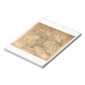 リッチモンドとピーターズバーグの内戦の地図（1864年） ノートパッド (回転)