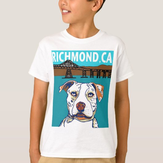 リッチモンドのカリフォルニアの雑種犬 Tシャツ (正面)