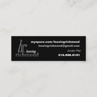 リッチモンドのプロフィールカードを残すこと スキニー名刺