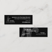 リッチモンドのプロフィールカードを残すこと スキニー名刺 (正面/裏面)