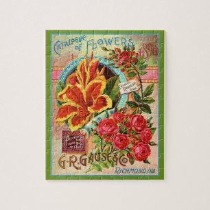 リッチモンドインディアナヴィンテージフラワーカタログパズル ジグソーパズル