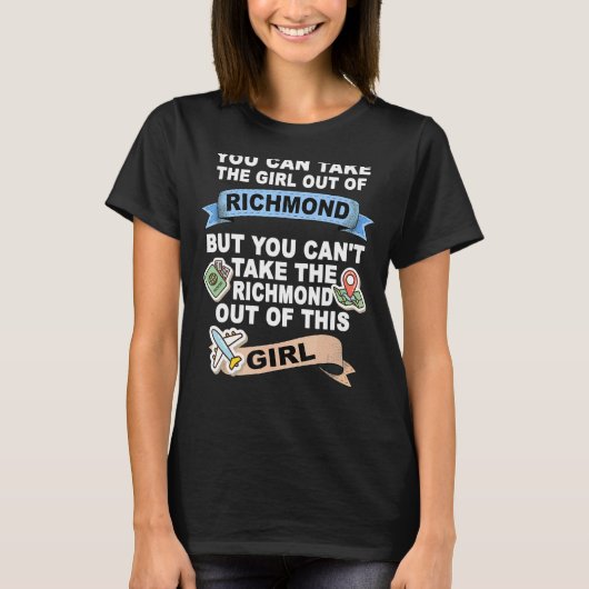 リッチモンドシティ出身の少女 Tシャツ (正面)