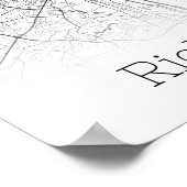 リッチモンドバージニアシティロードマップインスタントダウンロード ポスター (角)