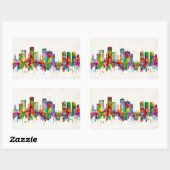 リッチモンドバージニアスカイライン 長方形シール (シート)