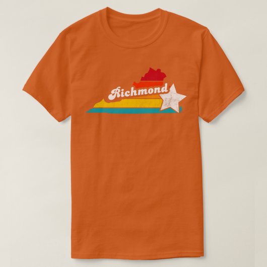 リッチモンドバージニアヴィンテージ動揺して土産2 Tシャツ (デザイン正面)