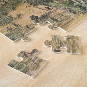 リッチモンドヴァージニア(1862年)のヴィンテージの絵解き地図 ジグソーパズル (側面)