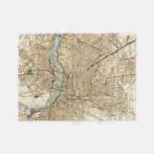 リッチモンドヴァージニア(1934年)のヴィンテージの地図 フリースブランケット (正面(横))