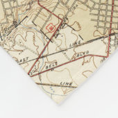 リッチモンドヴァージニア(1934年)のヴィンテージの地図 フリースブランケット (角)