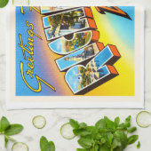 リッチモンドヴァージニアVAの古いヴィンテージ旅行郵便はがき キッチンタオル (折り畳み)