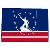 リッチモンド州旗、バージニア大抱き枕 ラージペーパーバッグ (裏面)