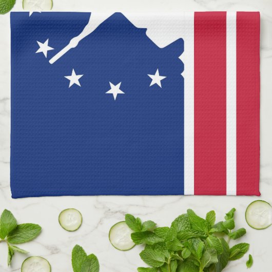 リッチモンド都市旗の統一されたな州アメリカヴァージニア キッチンタオル (折り畳み)