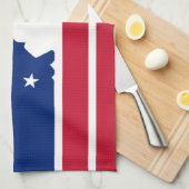 リッチモンド都市旗の統一されたな州アメリカヴァージニア キッチンタオル (四つ折り)