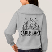 リッチモンド6年生キャンプ |キッズグレーフード付きスウェットシャツ (裏面)