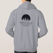 リッチモンド6年生キャンプ |大人のグレーフード付きスウェットシャツ パーカ (裏面)