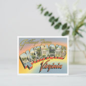 リッチモンド、バージニアヴィンテージビッグ・レターポストカード ポストカード (スタンド正面)