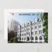 リッチモンド・バージニア旧市庁舎旅行写真 ポストカード (正面/裏面)